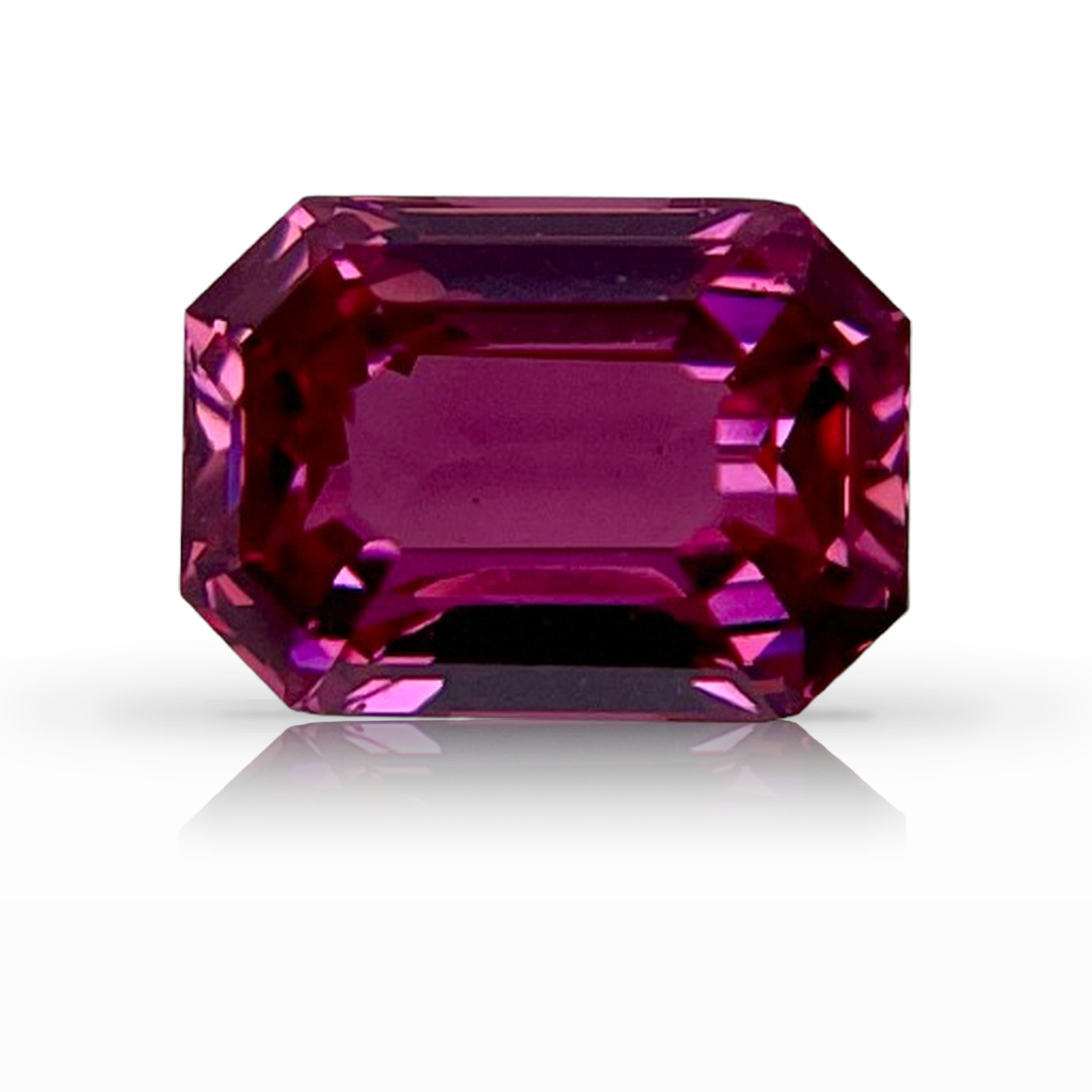 2.52ct Sapphire, Emerald Cut, Pink gemstone, 8.4 x 6MM, item #6803