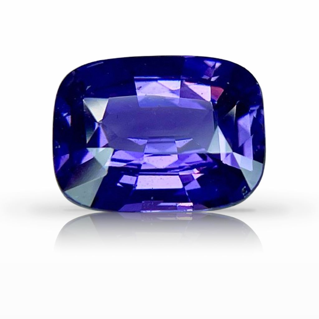 3.03ct Sapphire, Cushion, Purple, No Heat gemstone, 9.8 x 7.5MM, item #6804
