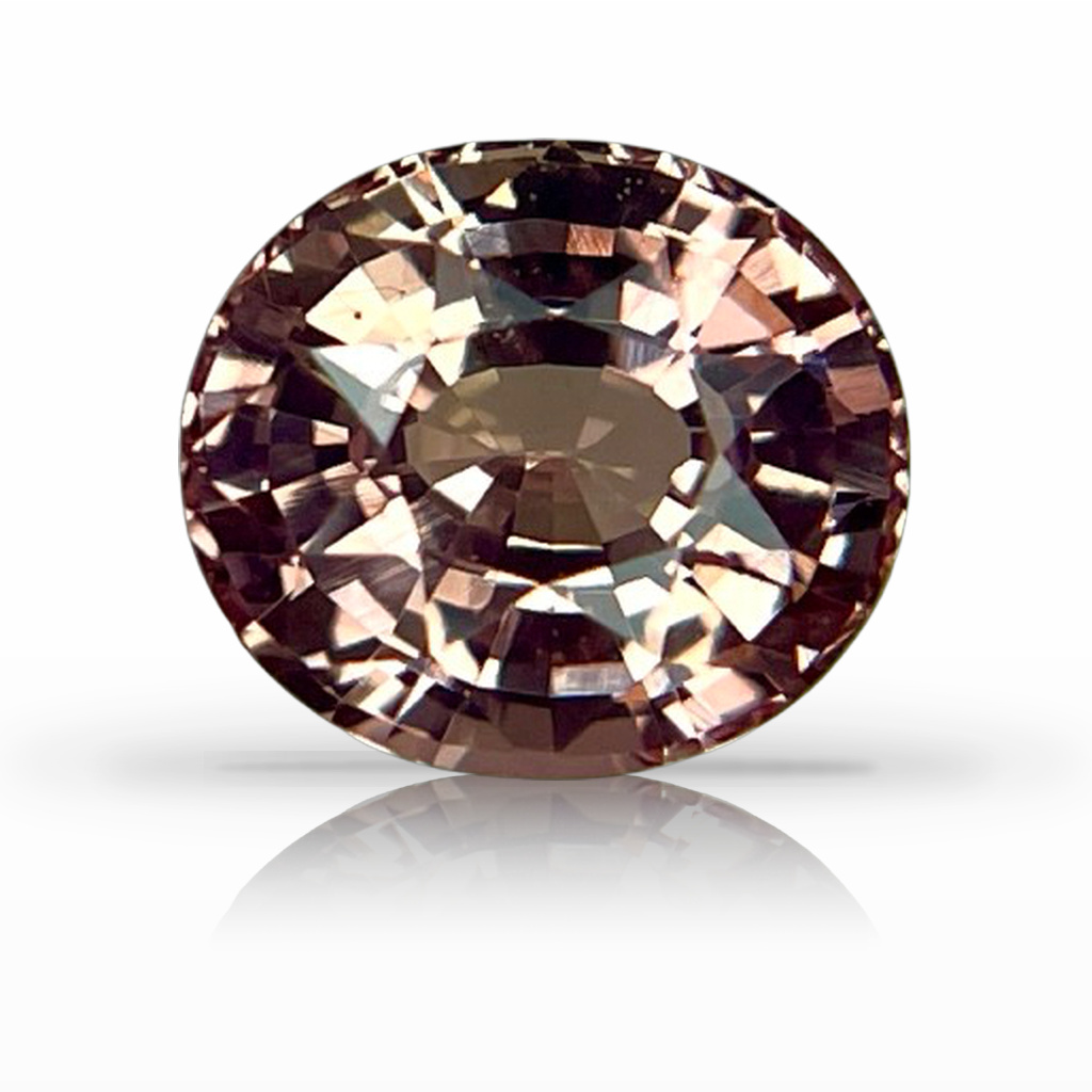 2.09ct Padparadscha, Oval, Peach gemstone, 8 x 7MM, item #6805