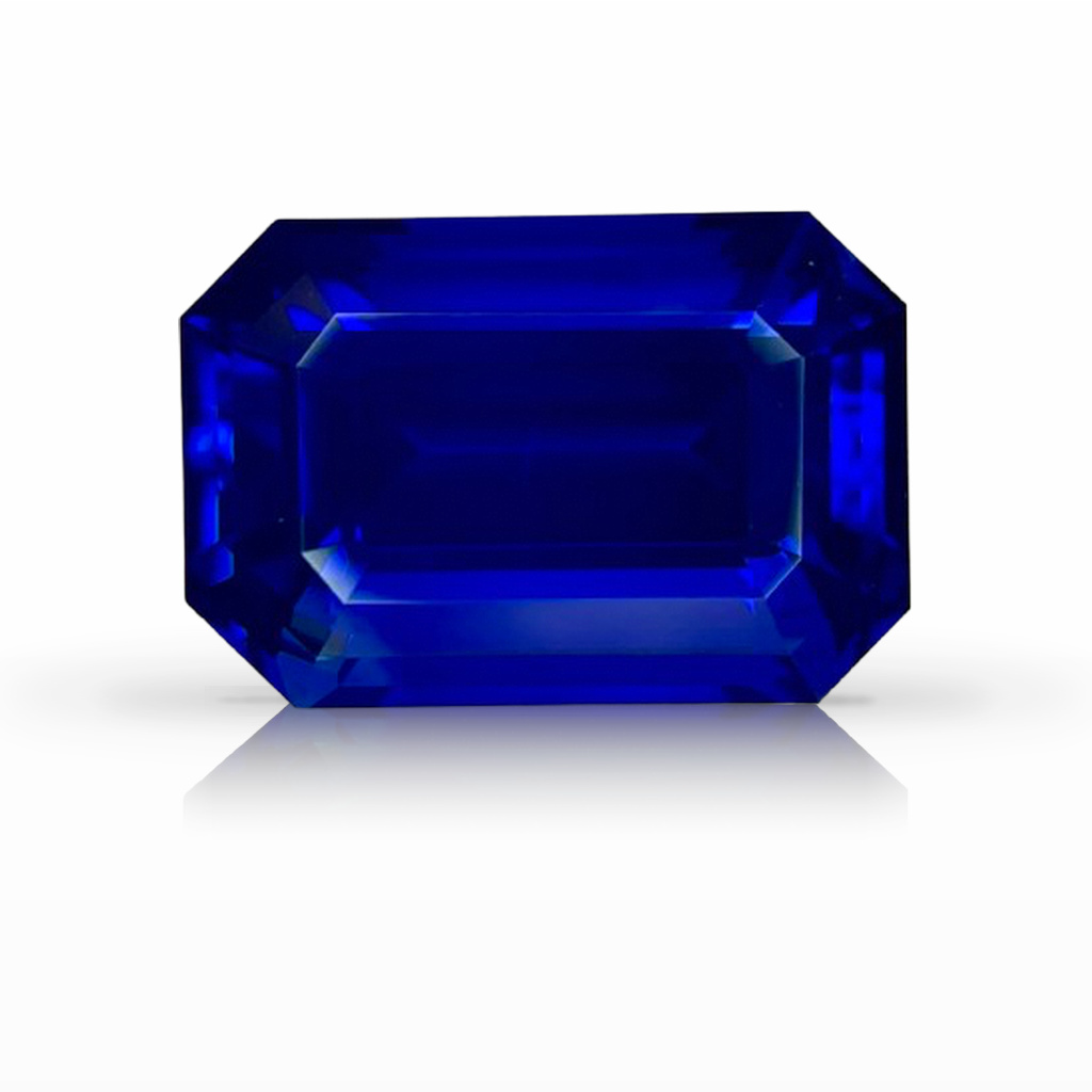 14.01ct Sapphire, Emerald Cut, Blue gemstone, 15.7 x 10.6MM, item #6814