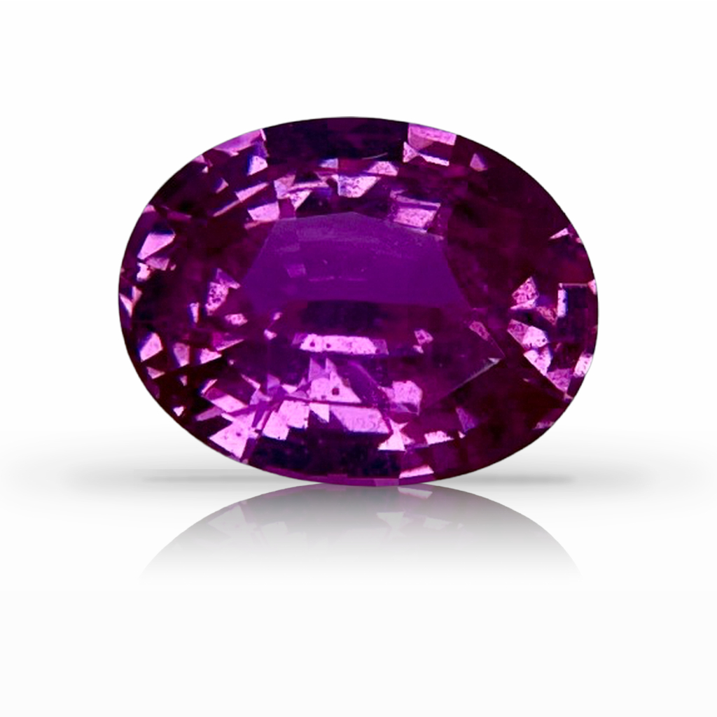 2.58ct Sapphire, Oval, Pink, No Heat gemstone, 9.2 x 7.2MM, item #6833