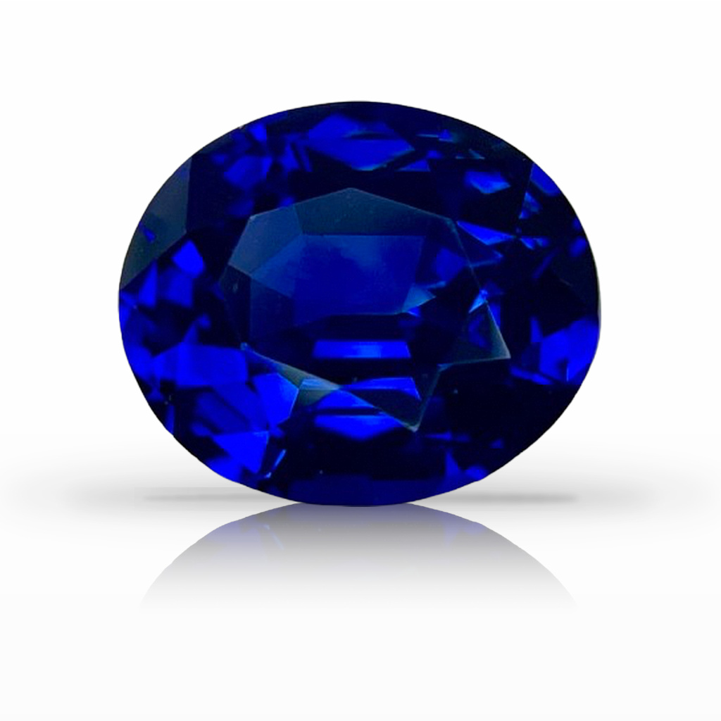 3.64ct Sapphire, Oval, Blue gemstone, 9.8 x 8.4MM, item #6868