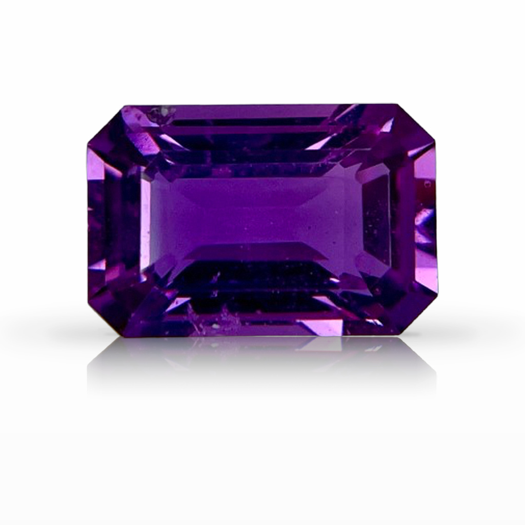 2.53ct Sapphire, Emerald Cut, Purple, No Heat gemstone, 9.3 x 6.2MM, item #6880