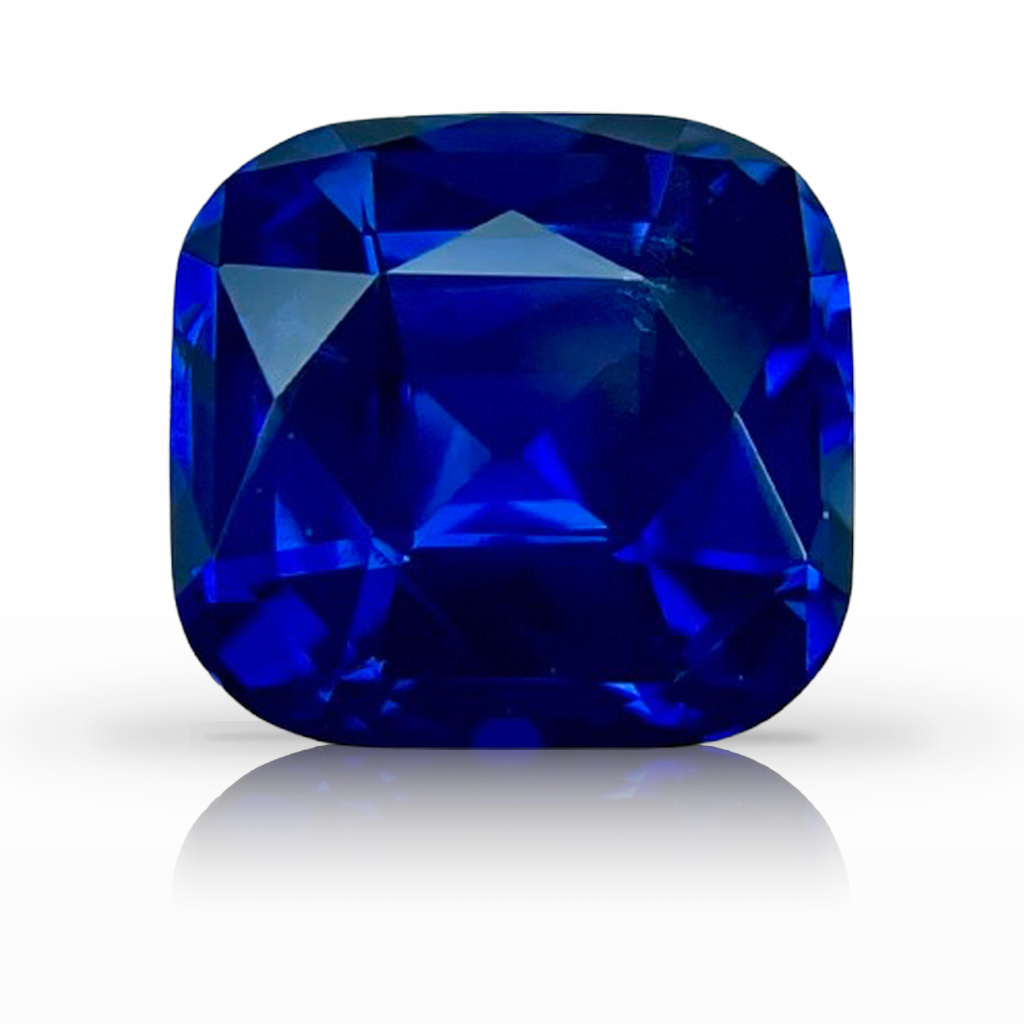 4.50ct Sapphire, Cushion, Blue, No Heat gemstone, 9 x 8.6MM, item #6888