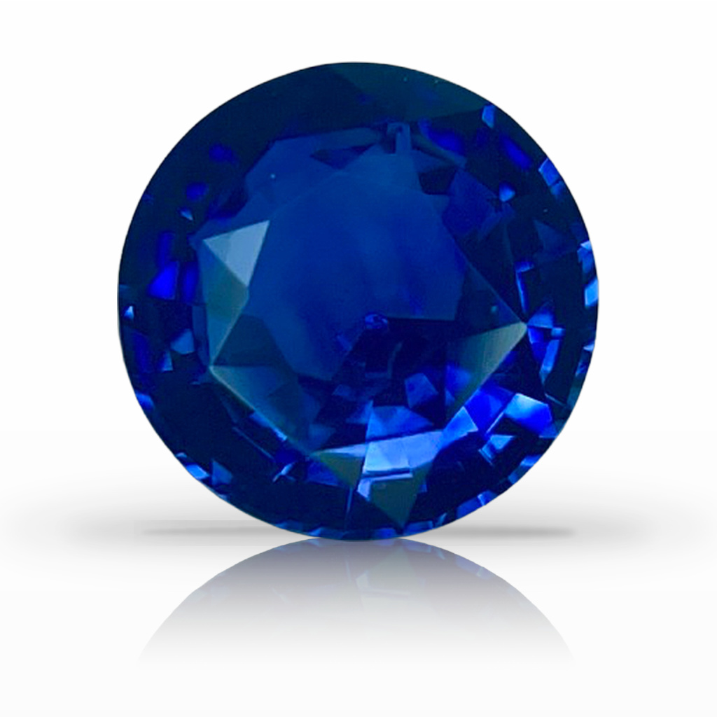 1.59ct Sapphire, Round, Blue, 7.1MM gemstone, 7.1MM, item #6906