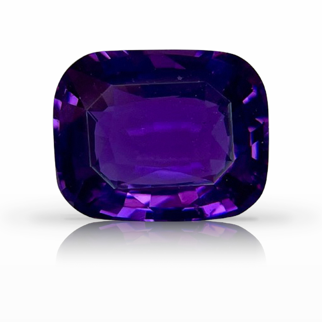 4.04ct Sapphire, Cushion, Purple, No Heat gemstone, 10.1 x 8.1MM, item #6944