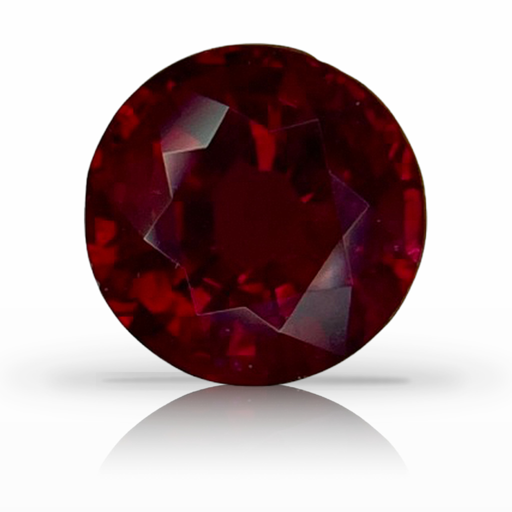 2.45ct Ruby, Round, Red, 7.8MM gemstone, 7.8MM, item #6961