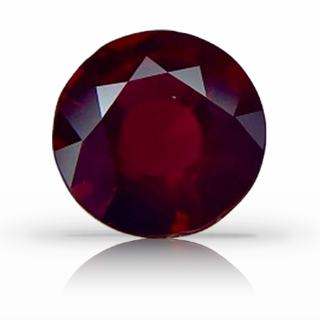 1.50ct Ruby, Round, Red, 7.3MM gemstone, 7.3MM, item #6979