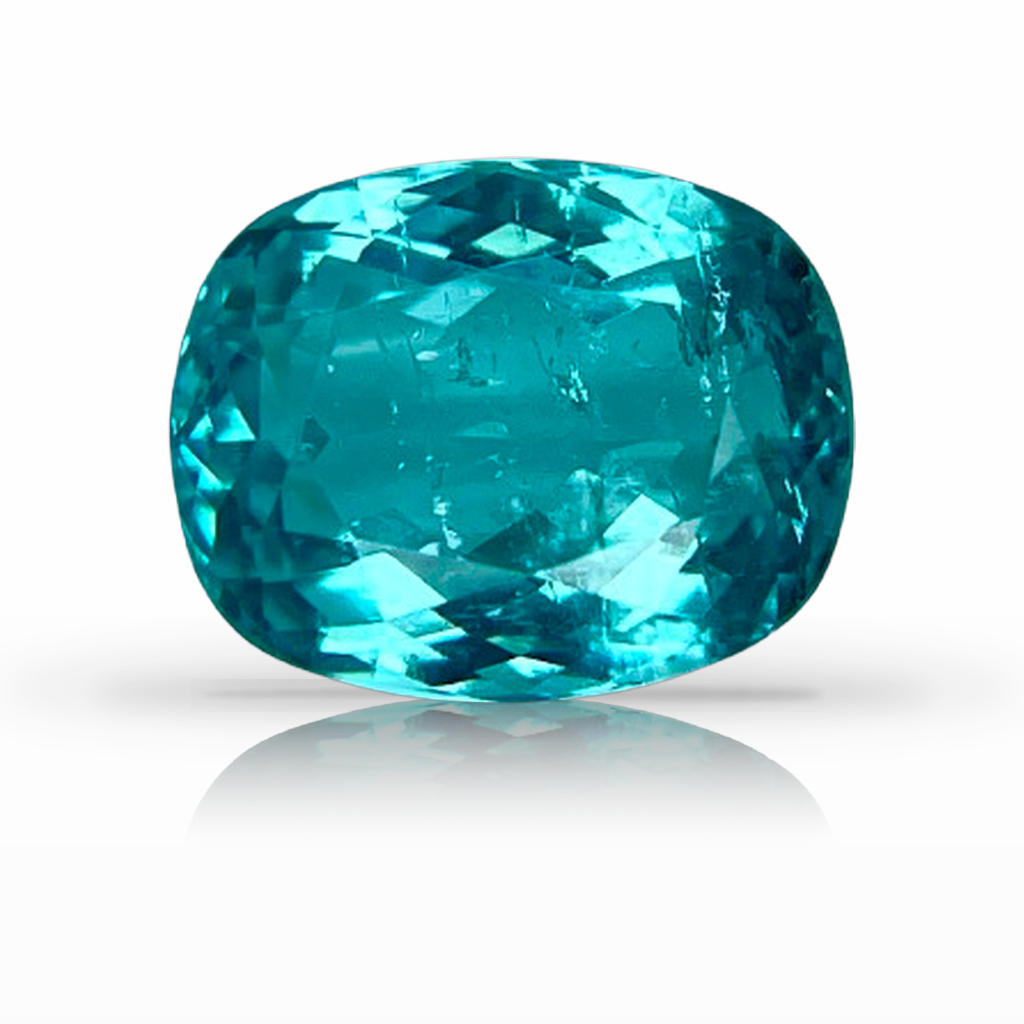3.34ct Tourmaline-Paraíba, Cushion, Blue gemstone, 10 x 7.9MM, item #6988