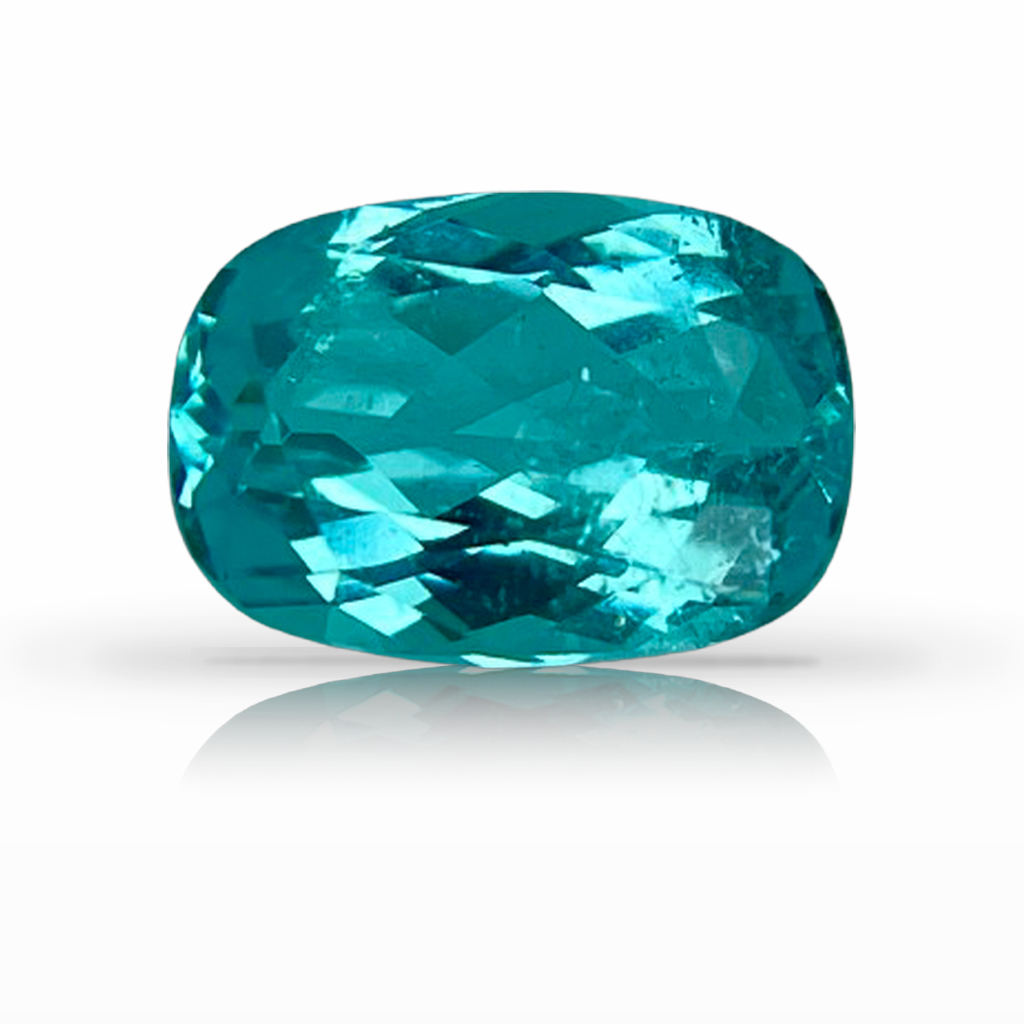 1.50ct Tourmaline-Paraíba, Cushion, Blue gemstone, 8.4 x 5.9MM, item #6990