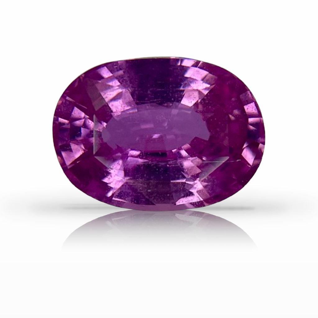 6.04ct Sapphire, Oval, Pink, No Heat gemstone, 12.4 x 9MM, item #6995
