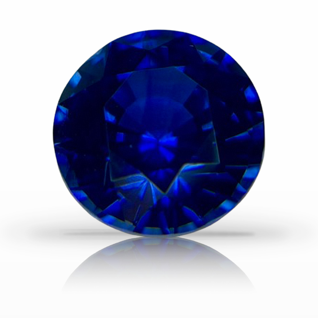 2.09ct Sapphire, Round, Blue, 7.5MM gemstone, 7.5MM, item #7024