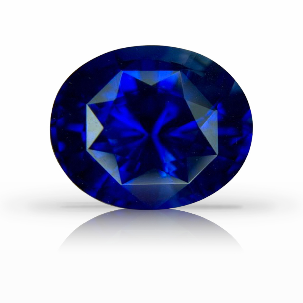 7.33ct Sapphire, Oval, Blue gemstone, 12.6 x 10.3MM, item #7025