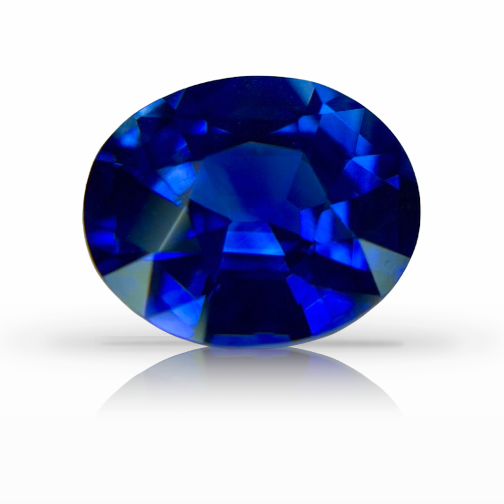 4.09ct Sapphire, Oval, Blue gemstone, 10.9 x 9MM, item #7077