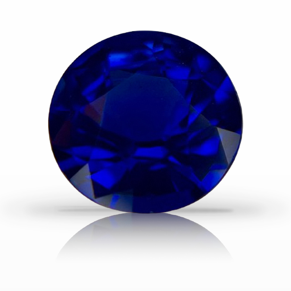 2.07ct Sapphire, Round, Blue, 7.8MM gemstone, 7.8MM, item #7079