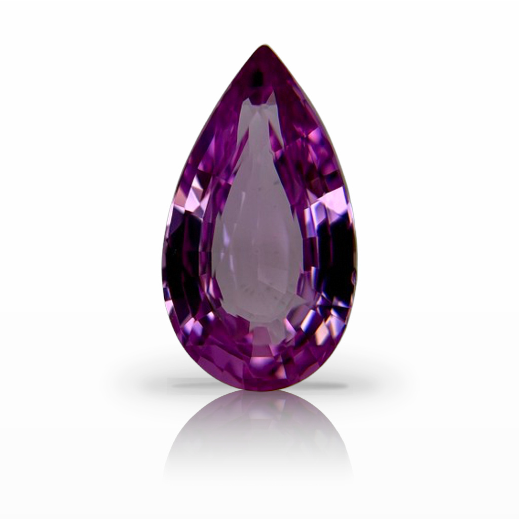 2.01ct Sapphire, Pear Shape, Pink, No Heat gemstone, 10.6 x 6.1MM, item #7106