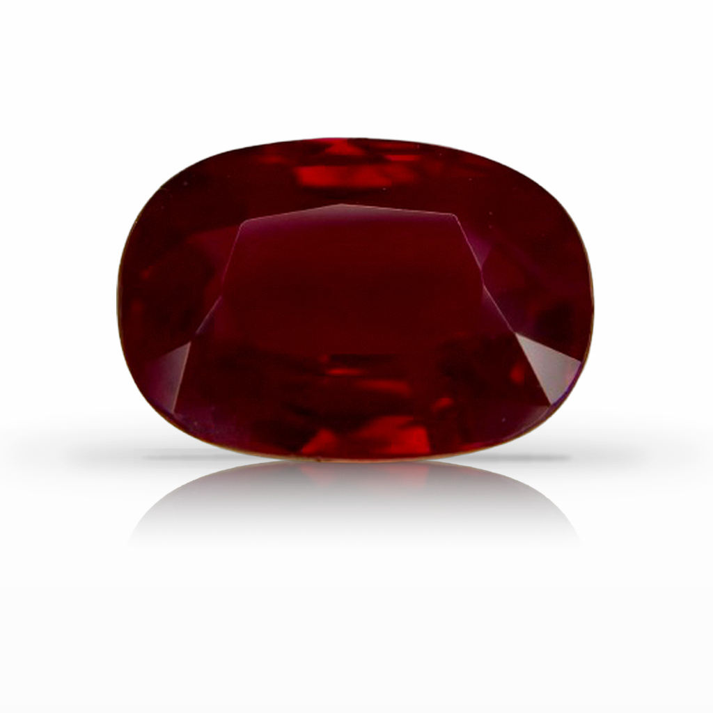 5.07ct Ruby, Oval, Red, Burma gemstone, 11.8 x 8.4MM, item #7110