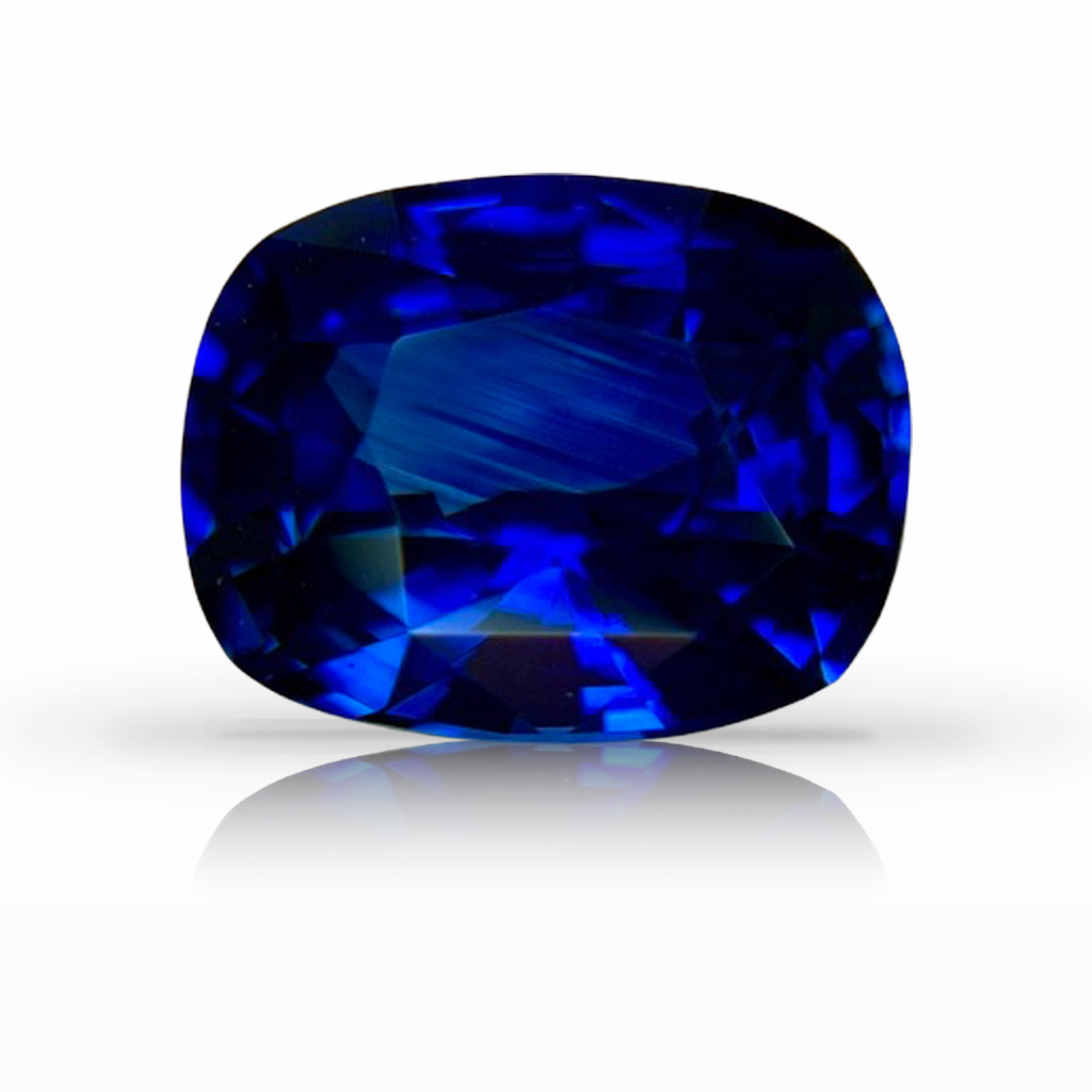 3.55ct Sapphire, Cushion, Blue gemstone, 9.9 x 7.8MM, item #7114