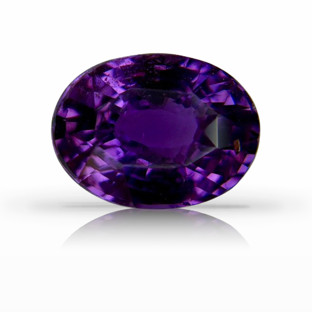 3.78ct Sapphire, Oval, Purple, No Heat gemstone, 10.8 x 8.1MM, item #7125