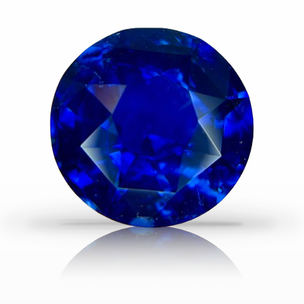 5.41ct Sapphire, Round, Blue, 10.5MM gemstone, 10.5MM, item #7143