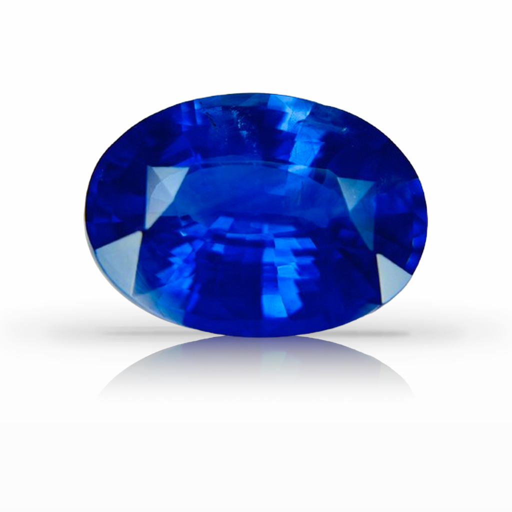 3.59ct Sapphire, Oval, Blue, No Heat gemstone, 11 x 8.2MM, item #7144