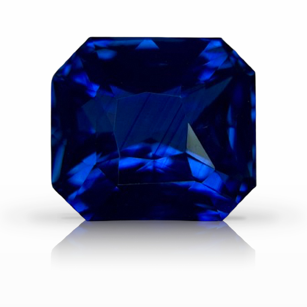 4.05ct Sapphire, Radiant Cut, Blue gemstone, 9.5 x 8.5MM, item #7148
