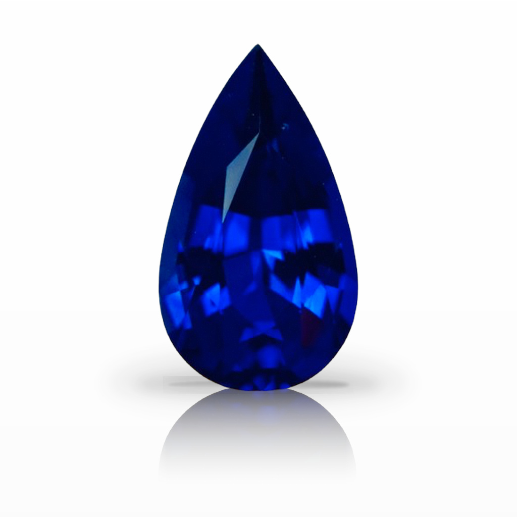 3.94ct Sapphire, Pear Shape, Blue gemstone, 13.2 x 7.7MM, item #7158