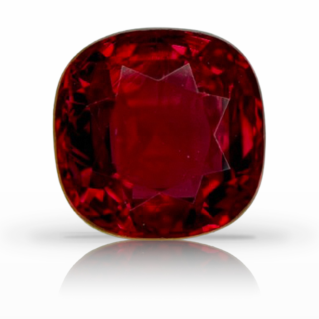 1.79ct Ruby, Cushion, Red gemstone, 6.6 x 6.5MM, item #7161