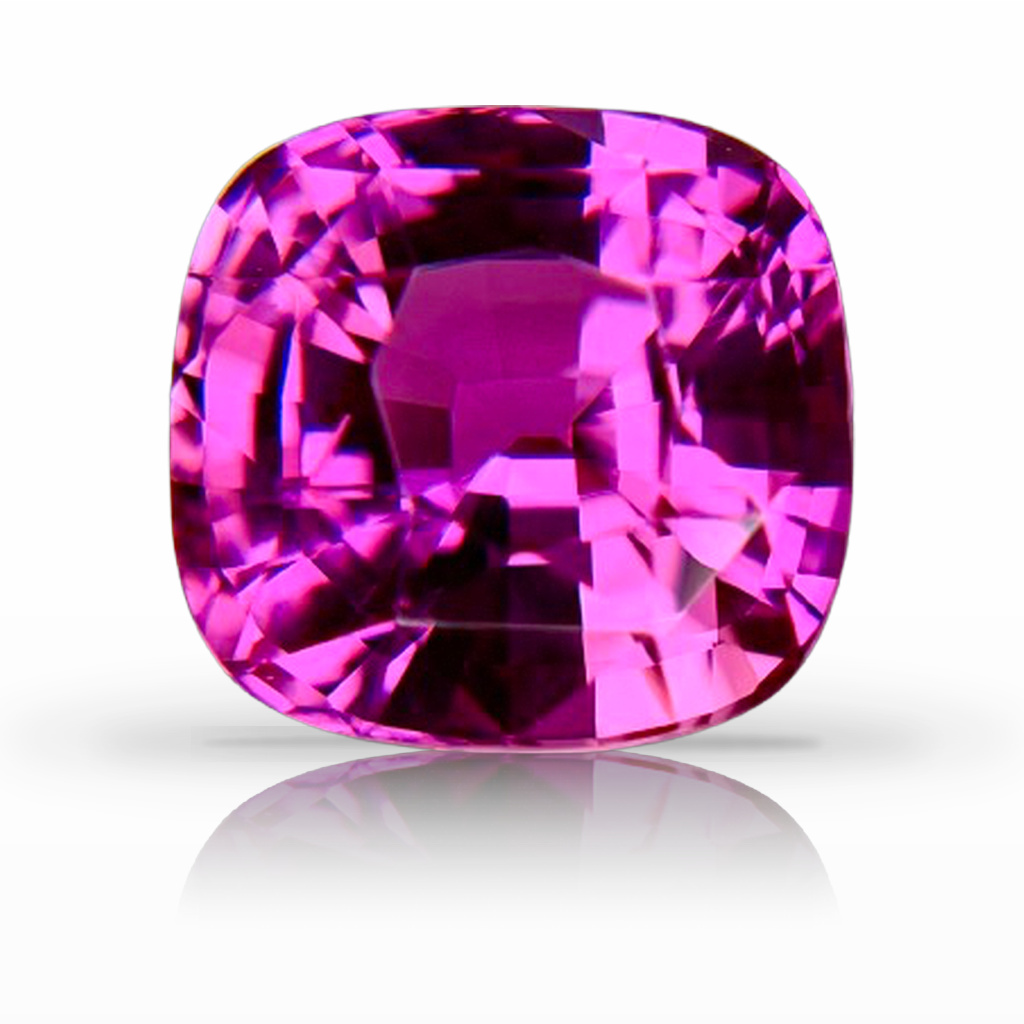 6.63ct Sapphire, Cushion, Pink gemstone, 10.3 x 10MM, item #7164