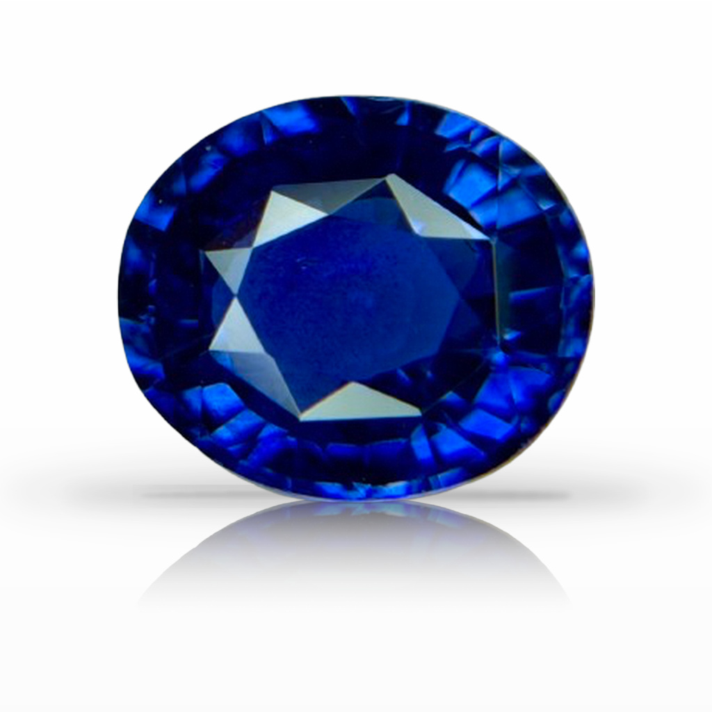 3.14ct Sapphire, Oval, Blue gemstone, 9.4 x 8.1MM, item #7169