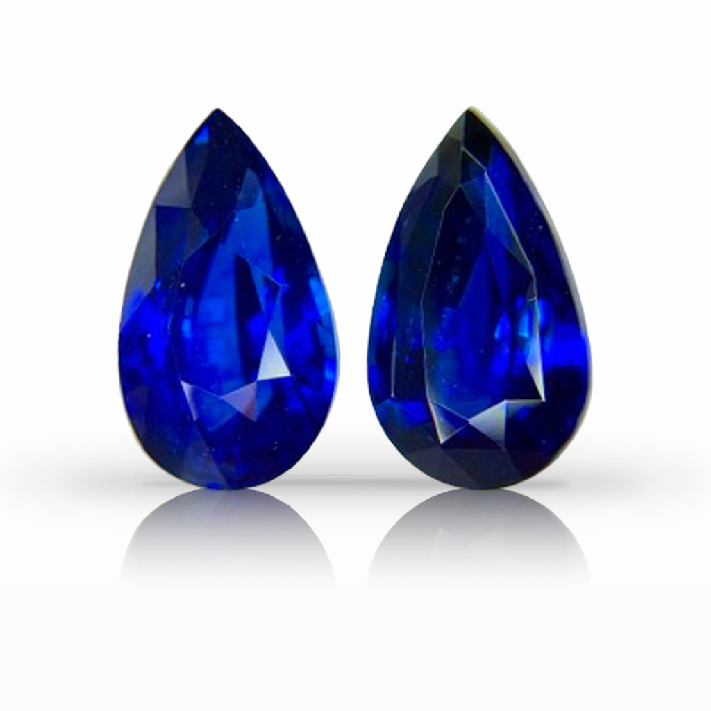 8.03ct Sapphire, Pear Shape, Blue, Pair gemstone, 12.6 x 7.4MM, item #7180