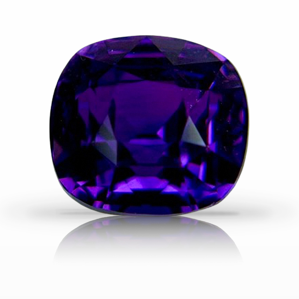 2.55ct Sapphire, Cushion, Purple, No Heat gemstone, 7.4 x 6.9MM, item #7181