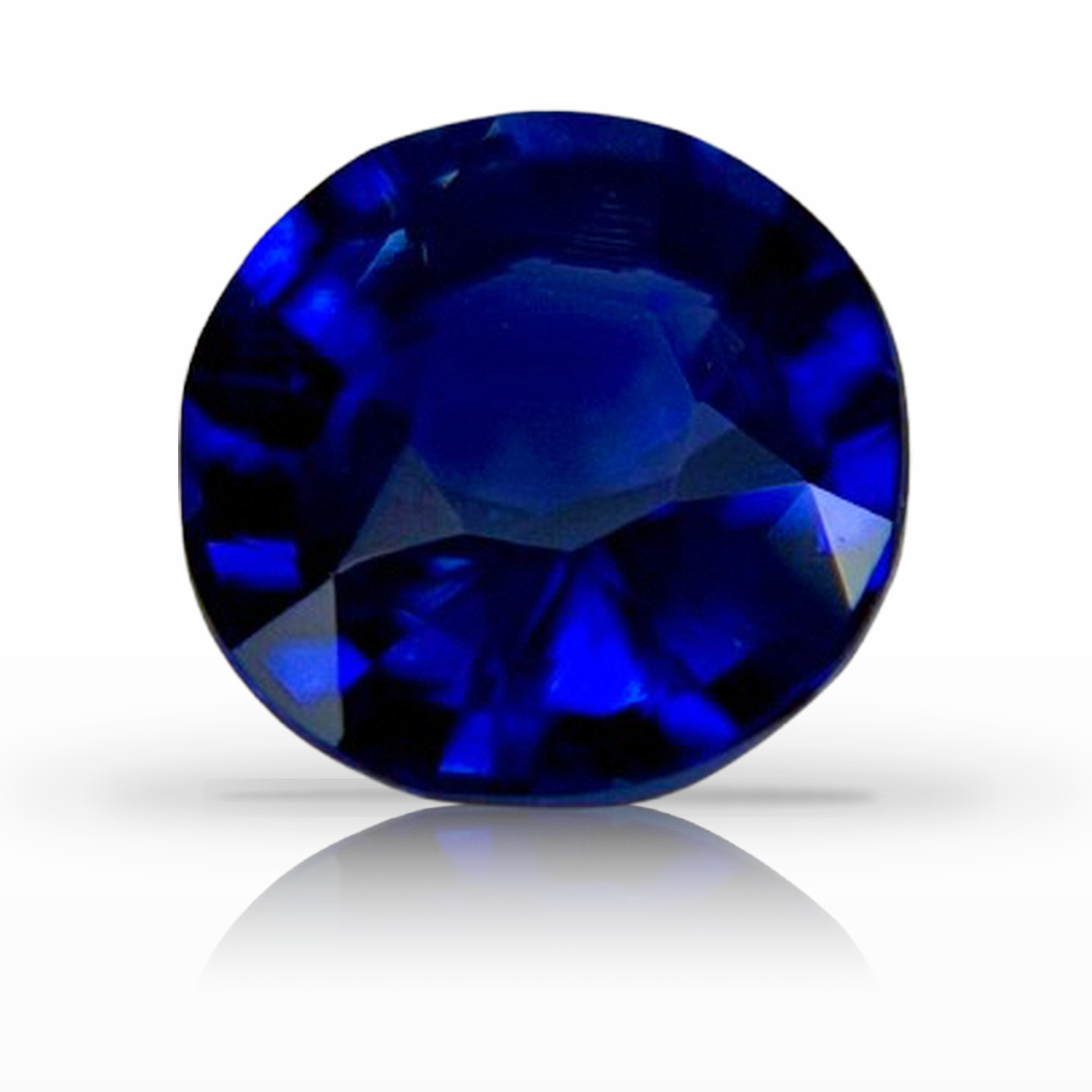 1.03ct Sapphire, Round, Blue, No Heat, 6MM gemstone, 6MM, item #7208