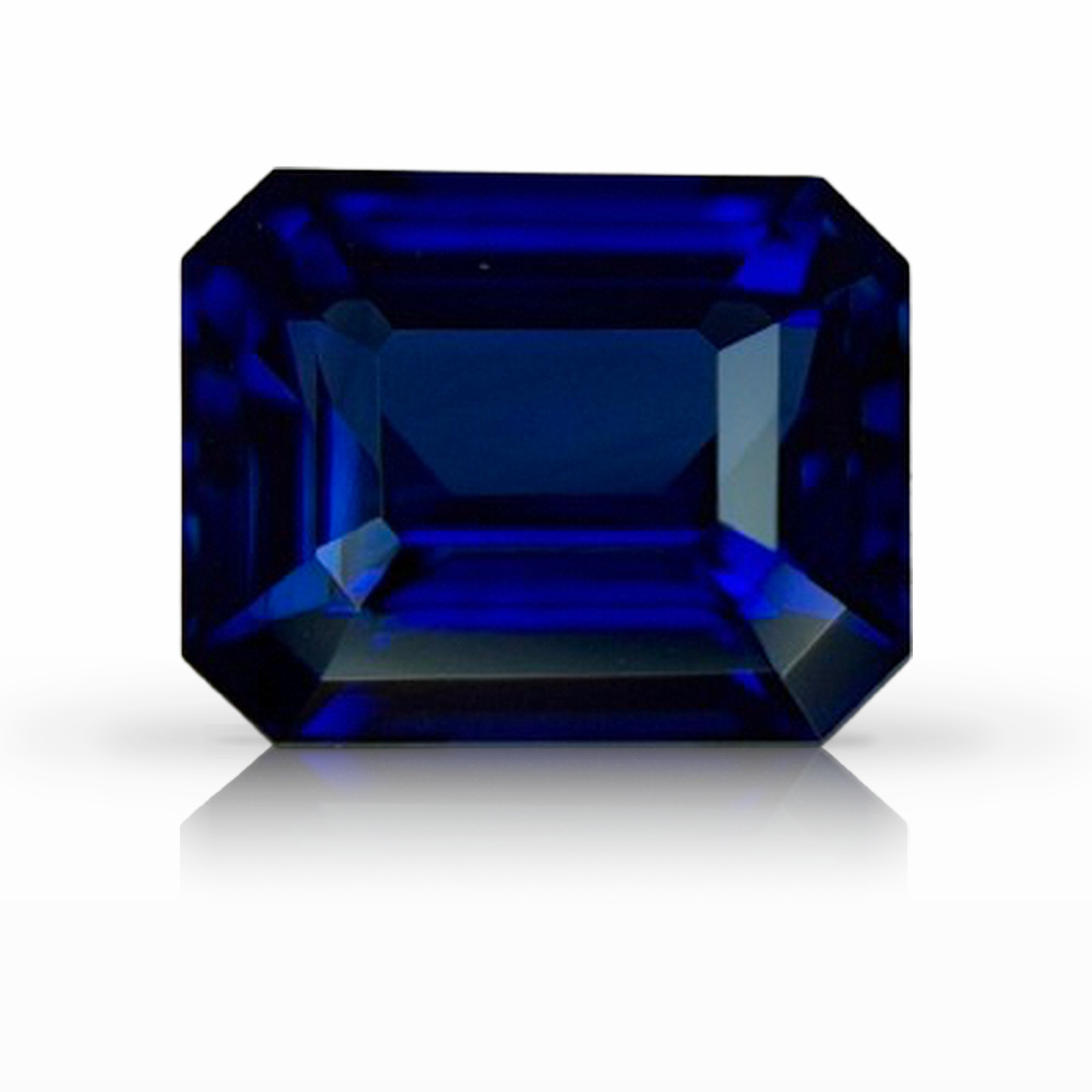 1.63ct Sapphire, Emerald Cut, Blue gemstone, 7.1 x 5.7MM, item #7210