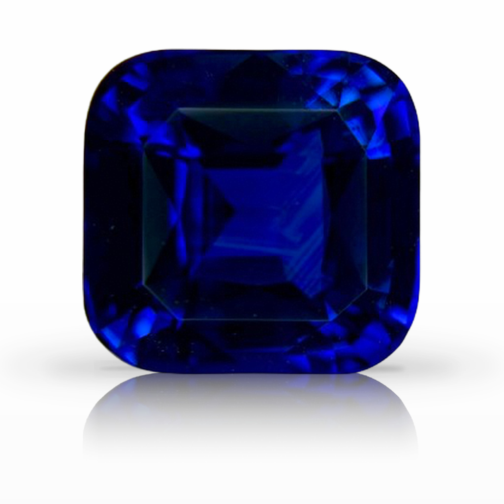 4.65ct Sapphire, Cushion, Blue gemstone, 9.2 x 8.9MM, item #7218