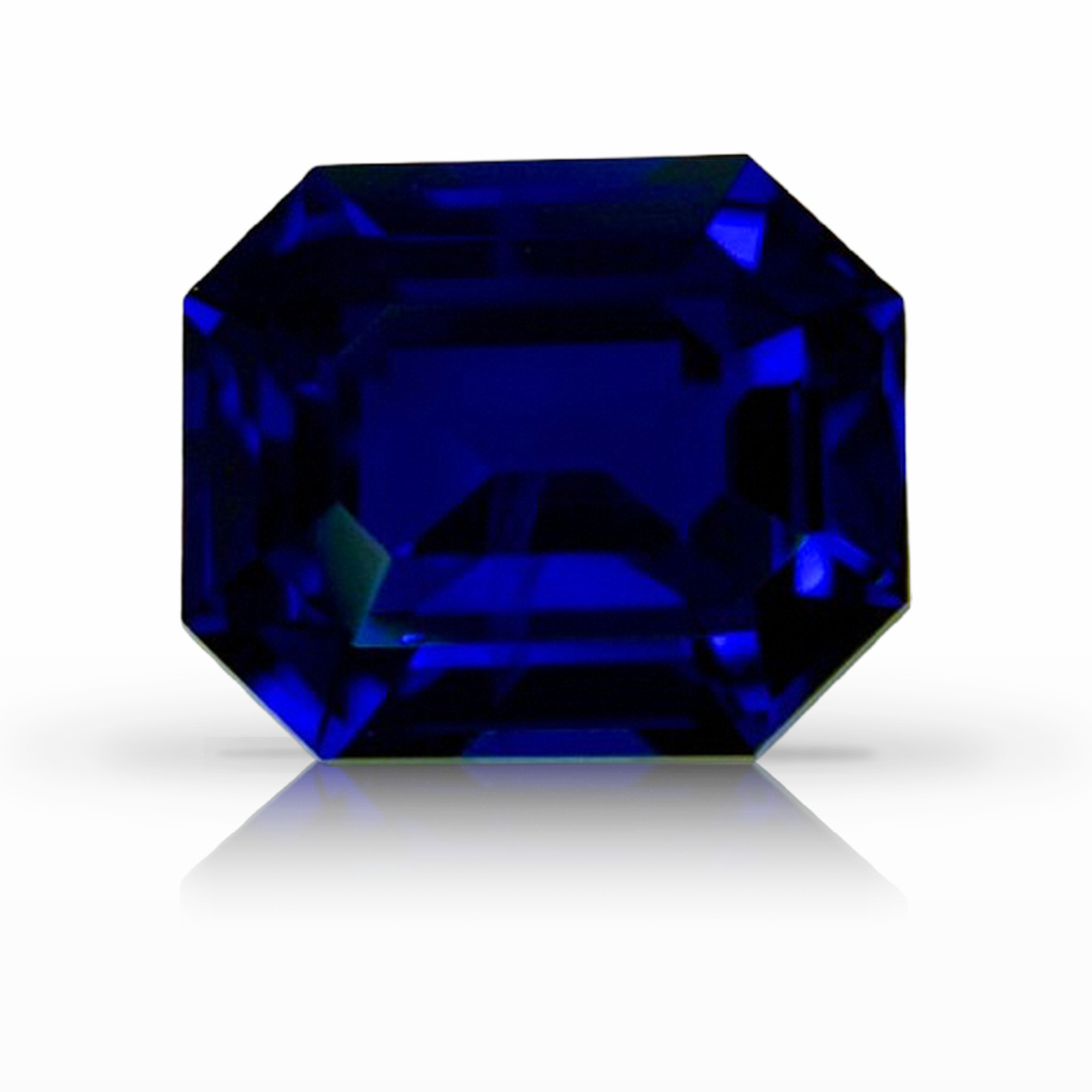 3.82ct Sapphire, Emerald Cut, Blue gemstone, 9.2 x 7.8MM, item #7260