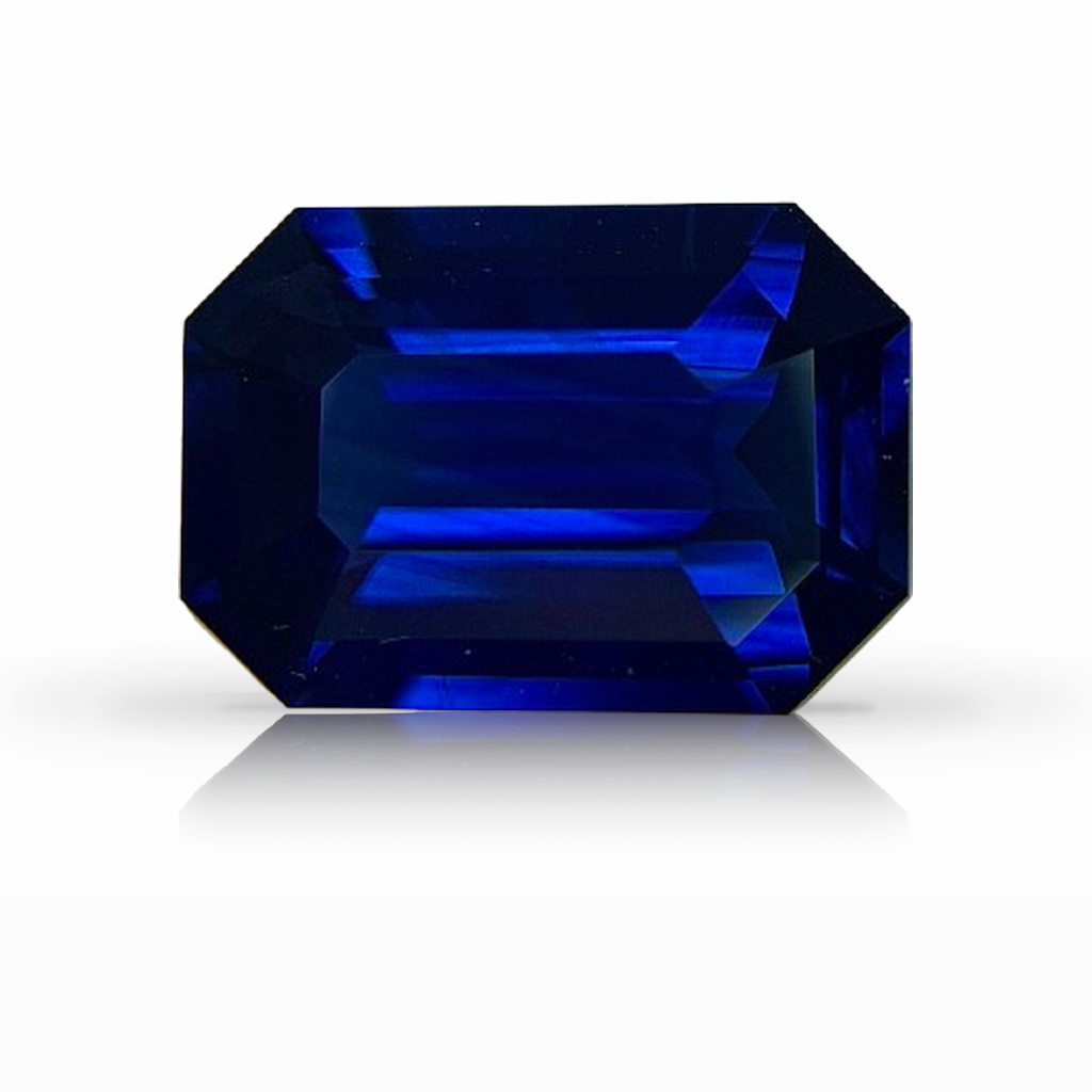 4.33ct Sapphire, Emerald Cut, Blue gemstone, 12 x 8MM, item #7261