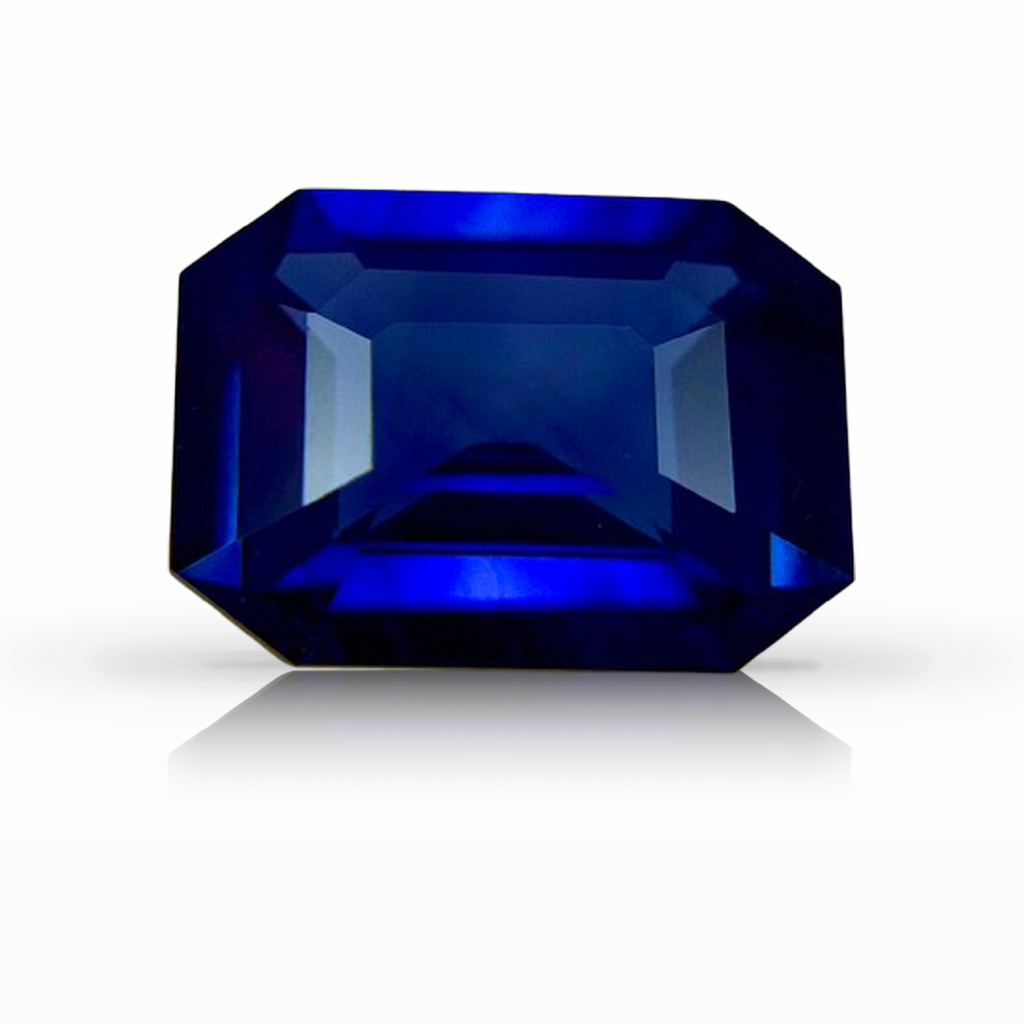 1.30ct Sapphire, Emerald Cut, Blue gemstone, 7.9 x 5.9MM, item #7266