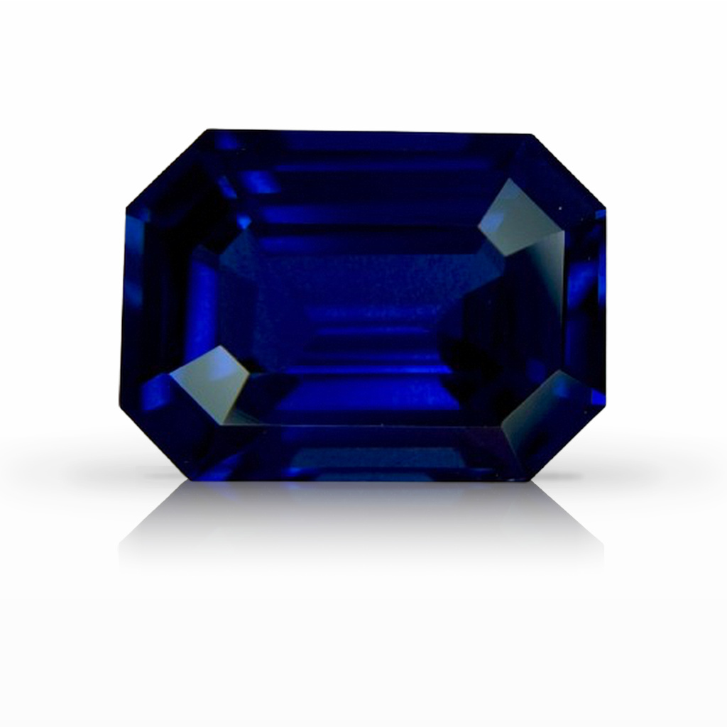 6.01ct Sapphire, Emerald Cut, Blue gemstone, 12.2 x 8.9MM, item #7267