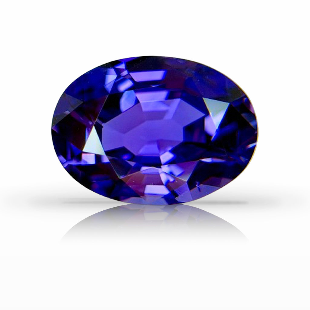 5.39ct Sapphire, Oval, Purple, No Heat gemstone, 12.5 x 9.2MM, item #7284