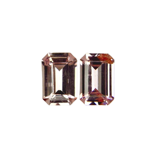 1.22ct Padparadscha, Emerald Cut, Peach, No Heat, Pair gemstone, 6 x 4MM, item #7295