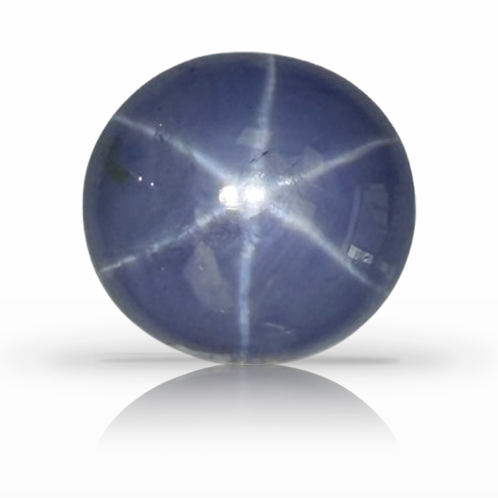 21.75ct Sapphire, Star, Blue, No Heat gemstone, 14.8 x 13.9MM, item #7300