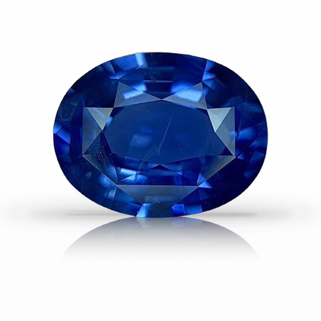 4.06ct Sapphire, Oval, Blue, No Heat gemstone, 11.1 x 8.6MM, item #7306