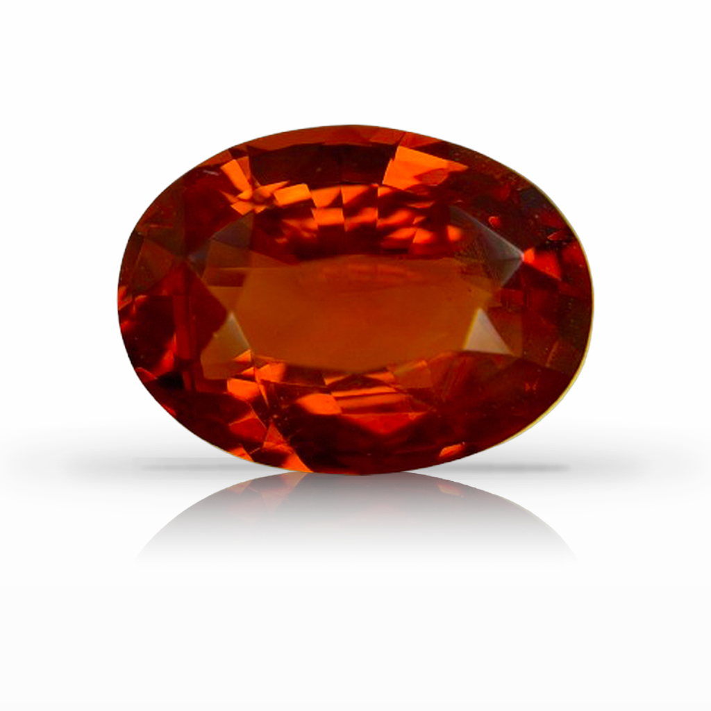 3.18ct Sapphire, Oval, Orange gemstone, 10.4 x 7.8MM, item #7326