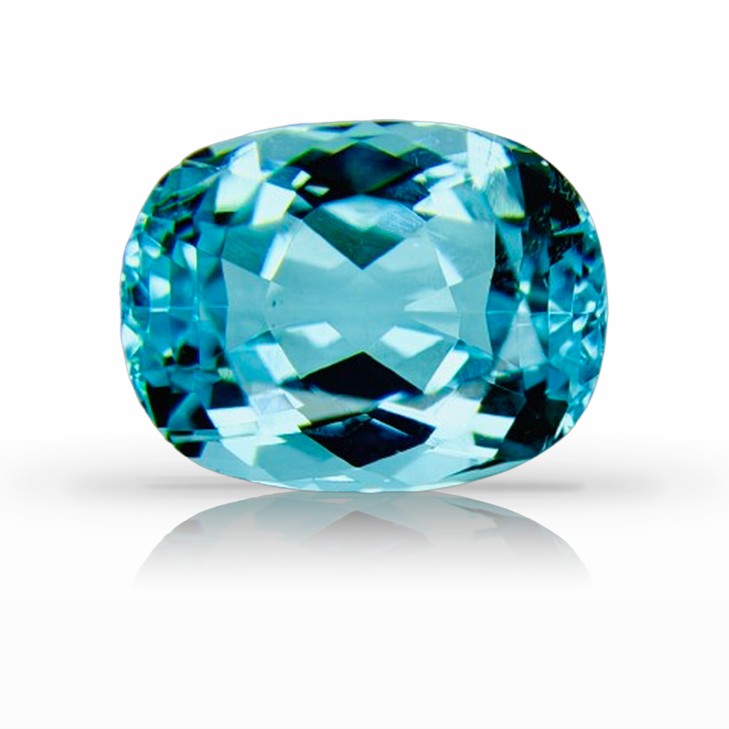 2.48ct Tourmaline-Paraíba, Cushion, Blue gemstone, 9 x 7MM, item #7331