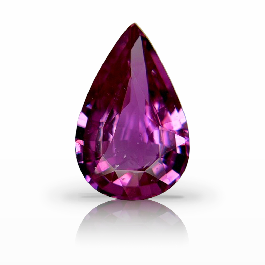 3.19ct Sapphire, Pear Shape, Pink, No Heat gemstone, 12.1 x 8MM, item #7332