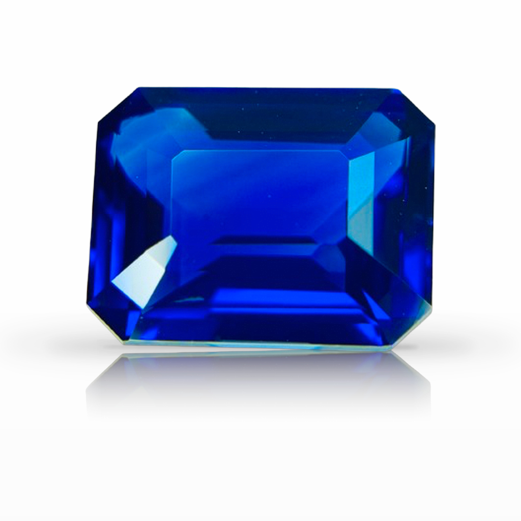 4.02ct Sapphire, Emerald Cut, Blue gemstone, 10.2 x 8MM, item #7335