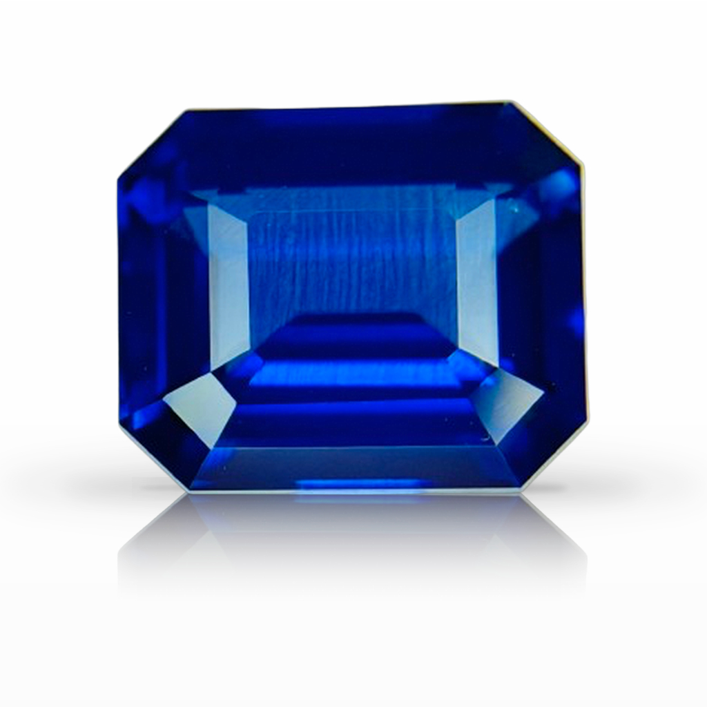 3.57ct Sapphire, Emerald Cut, Blue gemstone, 9.2 x 7.8MM, item #7336