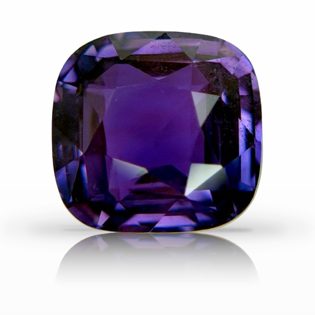 8.05ct Sapphire, Cushion, Purple, No Heat gemstone, 11.5 x 11.1MM, item #7338