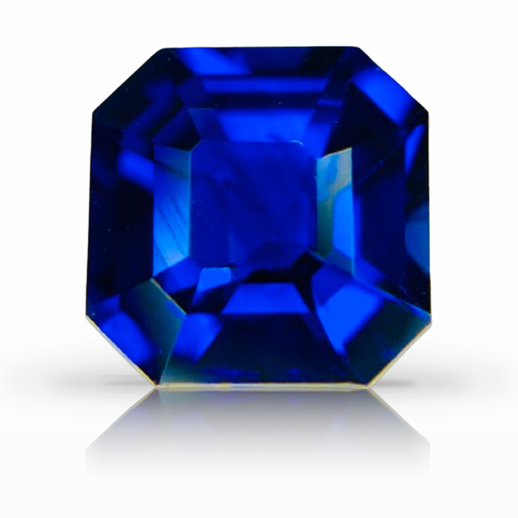 1.92ct Sapphire, Asscher, Blue gemstone, 7 x 6.9MM, item #7348